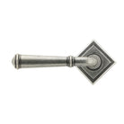 Pewter Regency Lever on Rose Set (Square) | From The Anvil - Concealed - From The Anvil - Yester Home