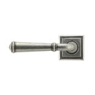 Pewter Regency Lever on Rose Set (Square) - Unsprung | From The Anvil - Concealed - From The Anvil - Yester Home