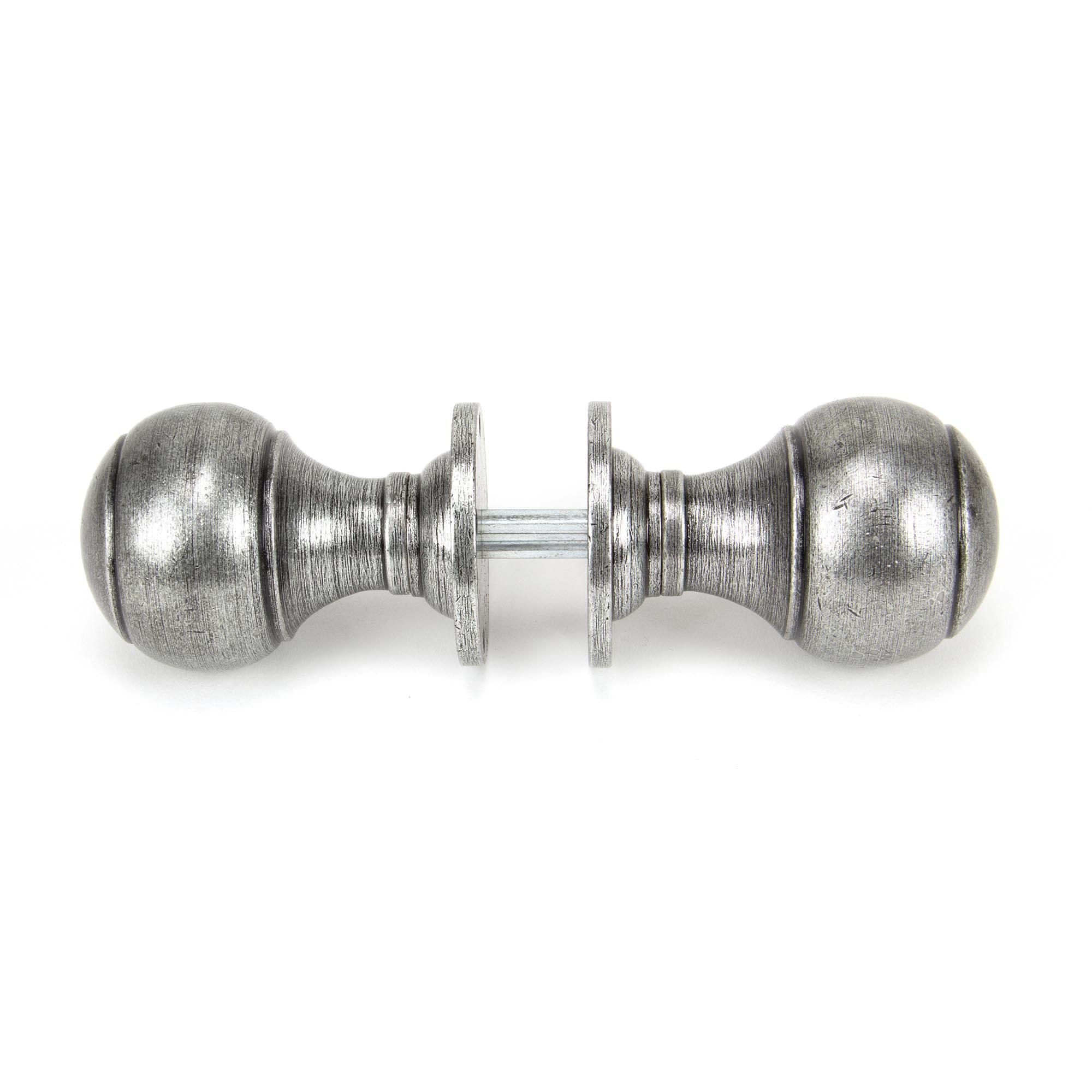 Pewter Regency Mortice/Rim Knob Set | From The Anvil - Mortice Knobs - From The Anvil - Yester Home