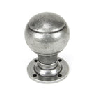 Pewter Regency Mortice/Rim Knob Set | From The Anvil-Mortice Knobs-Yester Home