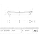 Pewter Regency Pull Handle - Medium | From The Anvil - Pull Handles - From The Anvil - Yester Home