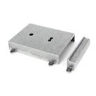 Pewter Rim Lock & Cast Iron Cover | From The Anvil - Rim Locks & Latches - From The Anvil - Yester Home