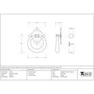 Pewter Ring Door Knocker | From The Anvil-Surface Fixed Door Knockers-Yester Home
