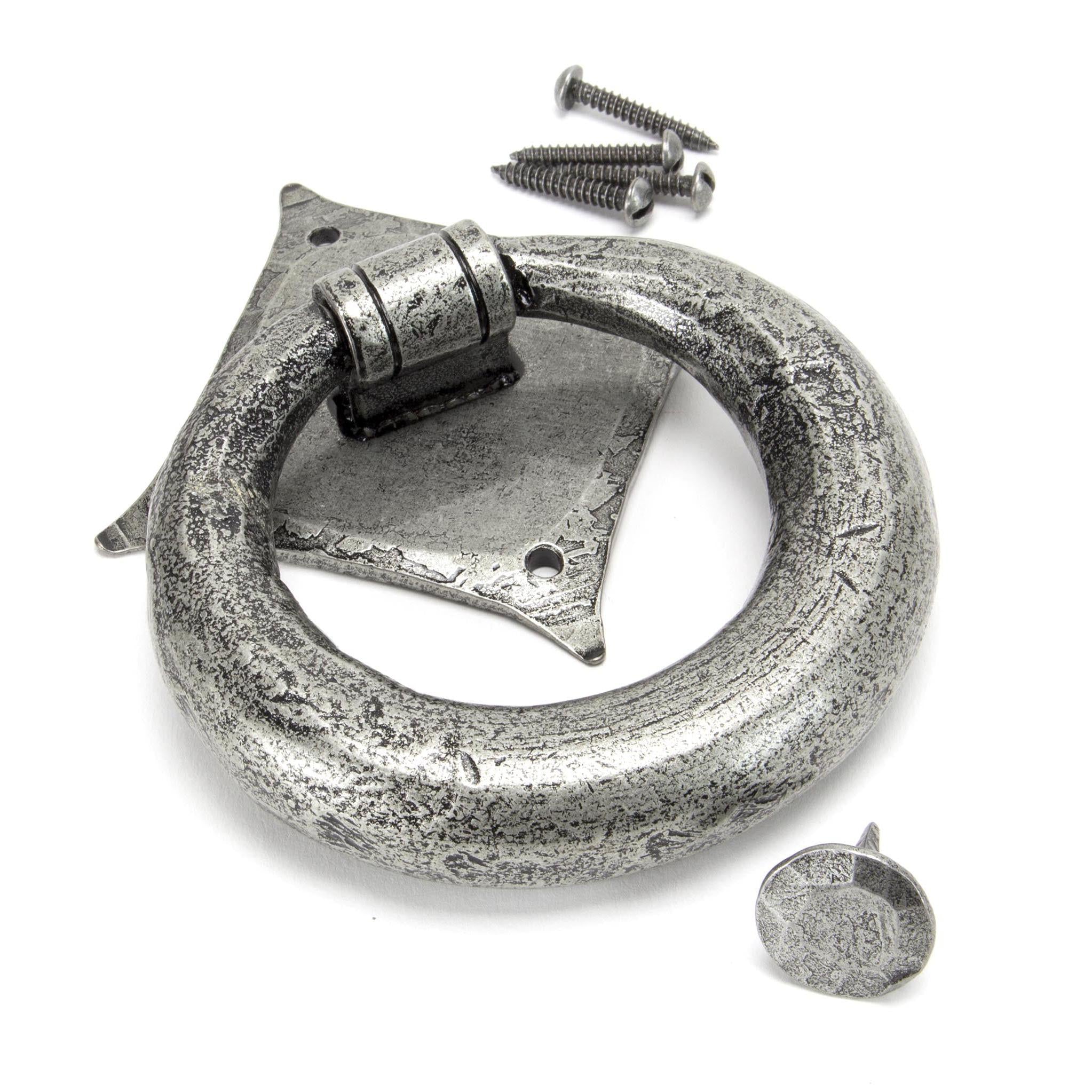 Pewter Ring Door Knocker | From The Anvil - Surface Fixed Door Knockers - From The Anvil - Yester Home