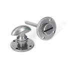 Pewter Round Bathroom Thumbturn | From The Anvil - Thumbturns - From The Anvil - Yester Home