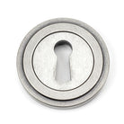 Pewter Round Escutcheon (Art Deco) | From The Anvil - Escutcheons - From The Anvil - Yester Home