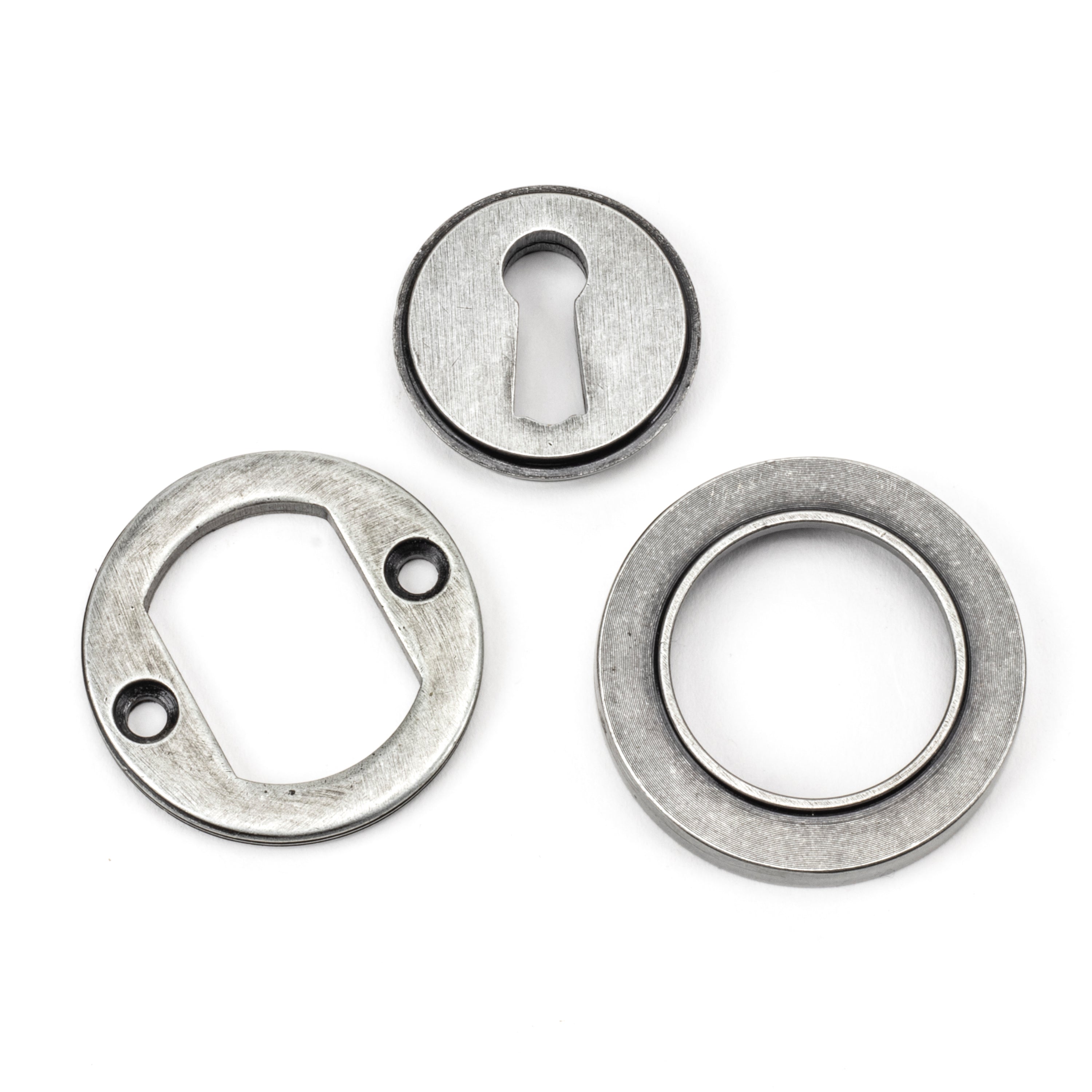 Pewter Round Escutcheon (Plain) | From The Anvil-Escutcheons-Yester Home