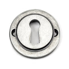 Pewter Round Escutcheon (Plain) | From The Anvil-Escutcheons-Yester Home