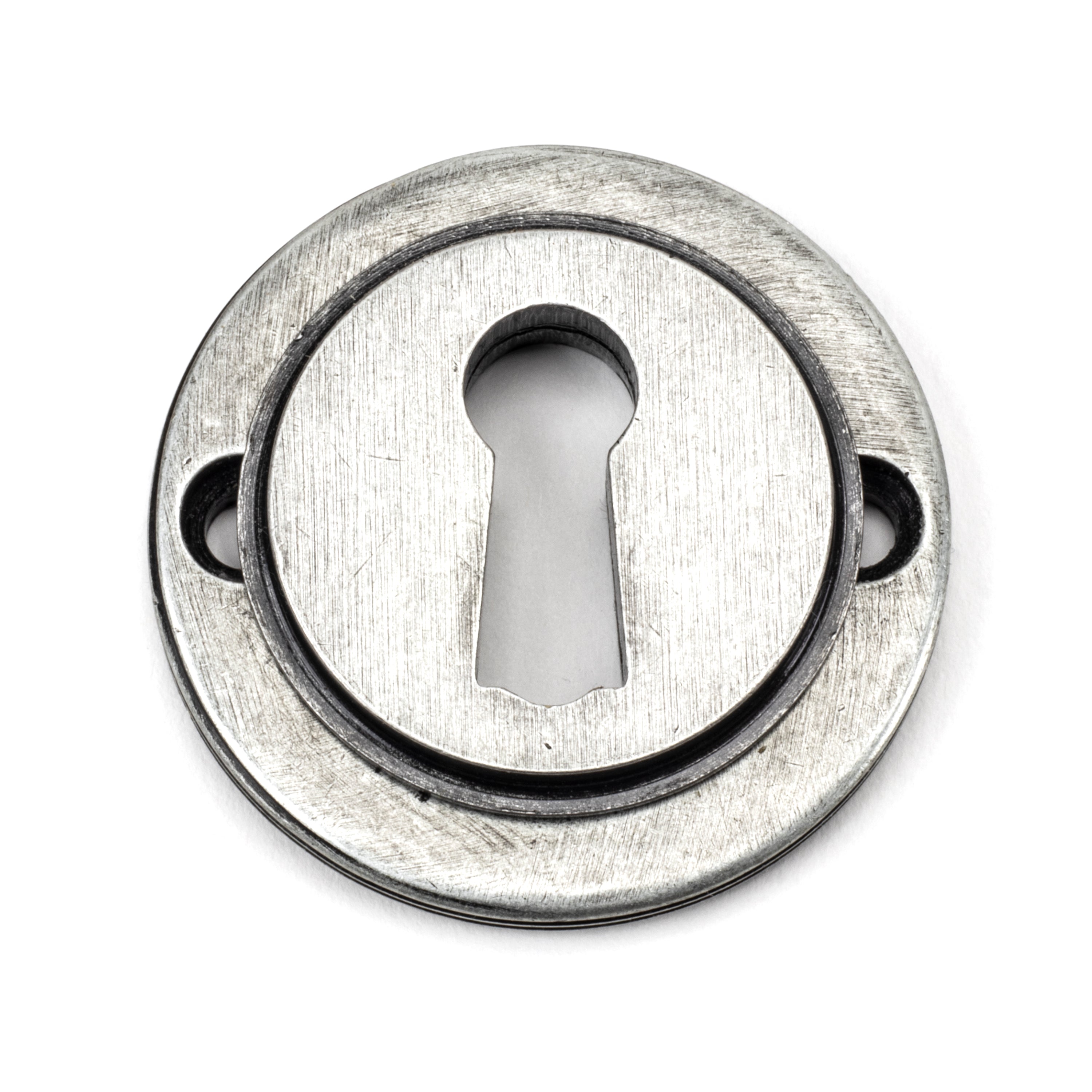 Pewter Round Escutcheon (Plain) | From The Anvil-Escutcheons-Yester Home