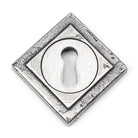 Pewter Round Escutcheon (Square) | From The Anvil - Escutcheons - From The Anvil - Yester Home