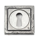 Pewter Round Escutcheon (Square) | From The Anvil - Escutcheons - From The Anvil - Yester Home