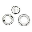 Pewter Round Euro Escutcheon (Art Deco) | From The Anvil - Euro Escutcheons - From The Anvil - Yester Home