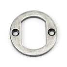 Pewter Round Euro Escutcheon (Art Deco) | From The Anvil-Euro Escutcheons-Yester Home