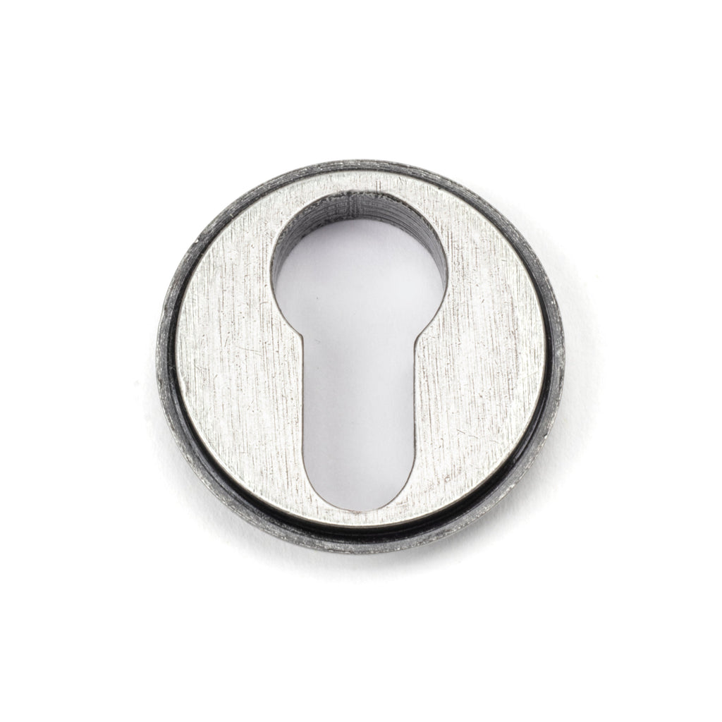Pewter Round Euro Escutcheon (Beehive) | From The Anvil-Euro Escutcheons-Yester Home