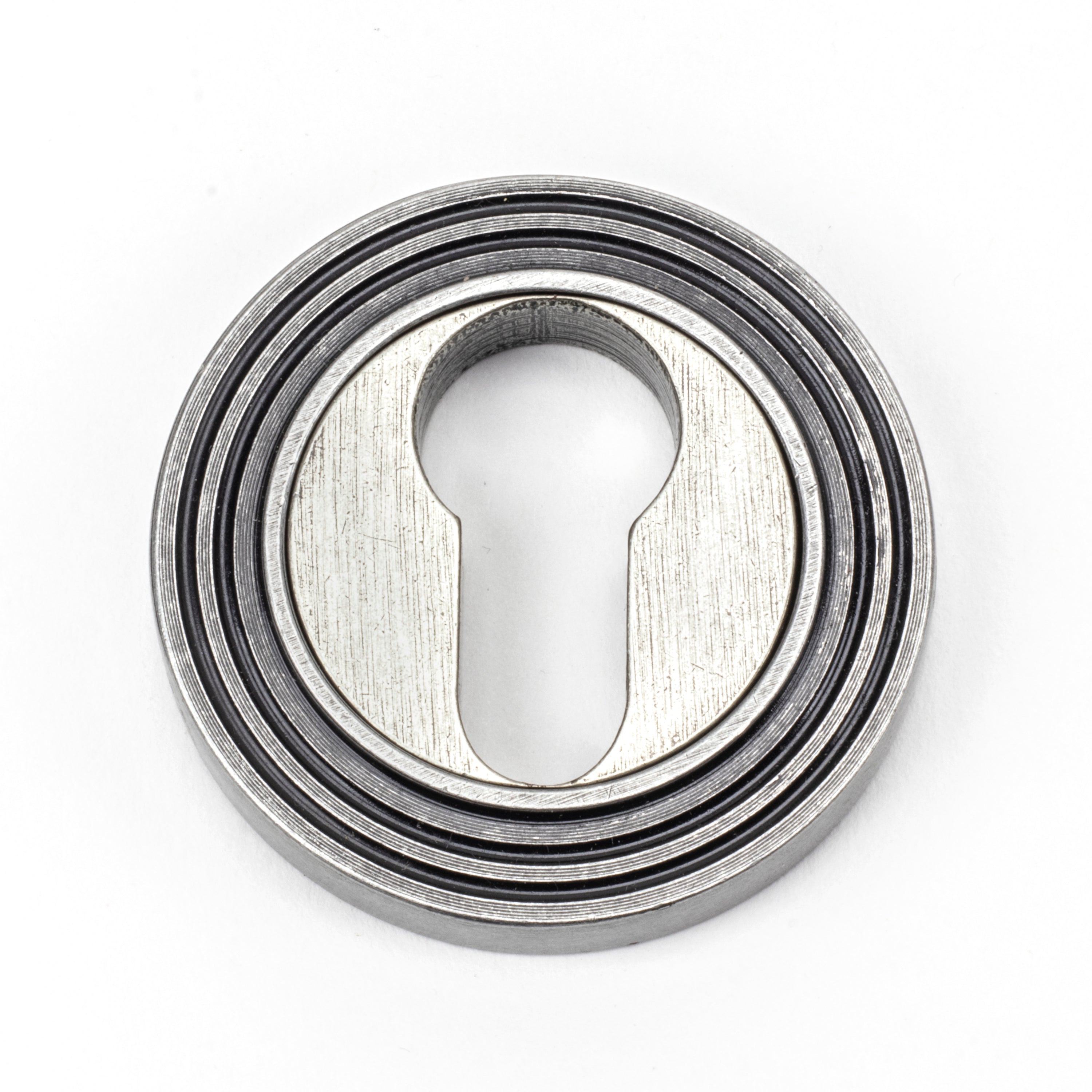 Pewter Round Euro Escutcheon (Beehive) | From The Anvil-Euro Escutcheons-Yester Home
