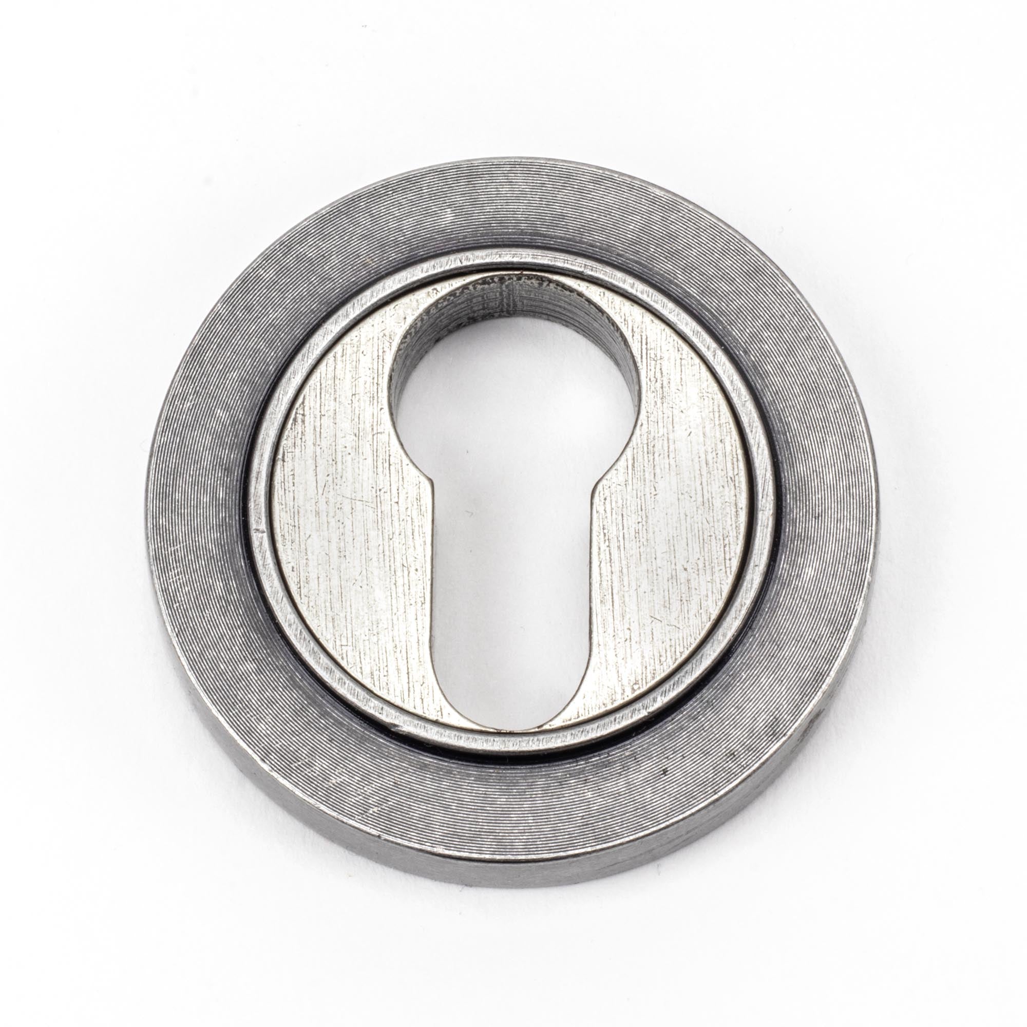 Pewter Round Euro Escutcheon (Plain) | From The Anvil - Euro Escutcheons - From The Anvil - Yester Home