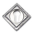 Pewter Round Euro Escutcheon (Square) | From The Anvil - Euro Escutcheons - From The Anvil - Yester Home