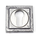 Pewter Round Euro Escutcheon (Square) | From The Anvil - Euro Escutcheons - From The Anvil - Yester Home