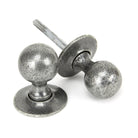 Pewter Round Mortice/Rim Knob Set | From The Anvil - Mortice Knobs - From The Anvil - Yester Home