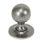 Pewter Round Mortice/Rim Knob Set | From The Anvil - Mortice Knobs - From The Anvil - Yester Home