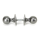 Pewter Round Mortice/Rim Knob Set | From The Anvil - Mortice Knobs - From The Anvil - Yester Home