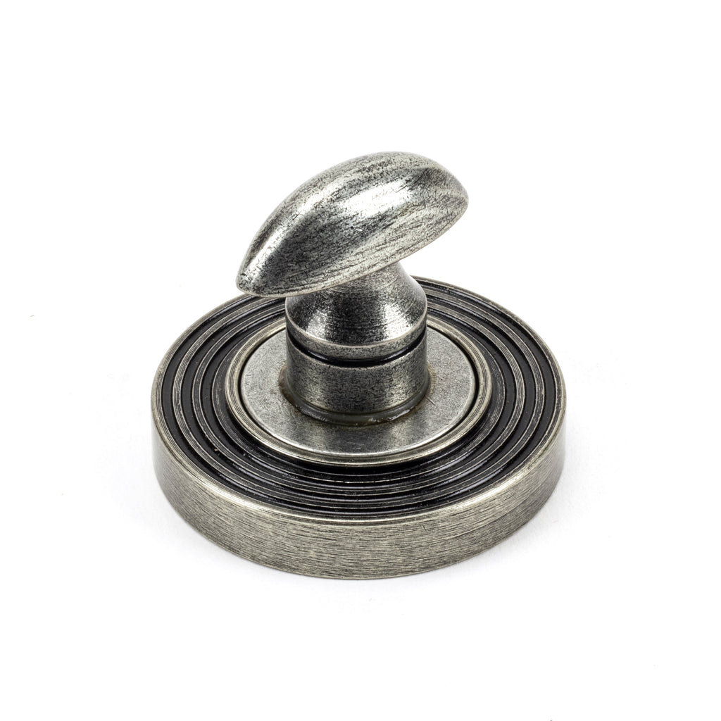 Pewter Round Thumbturn Set (Beehive) | From The Anvil-Thumbturns-Yester Home