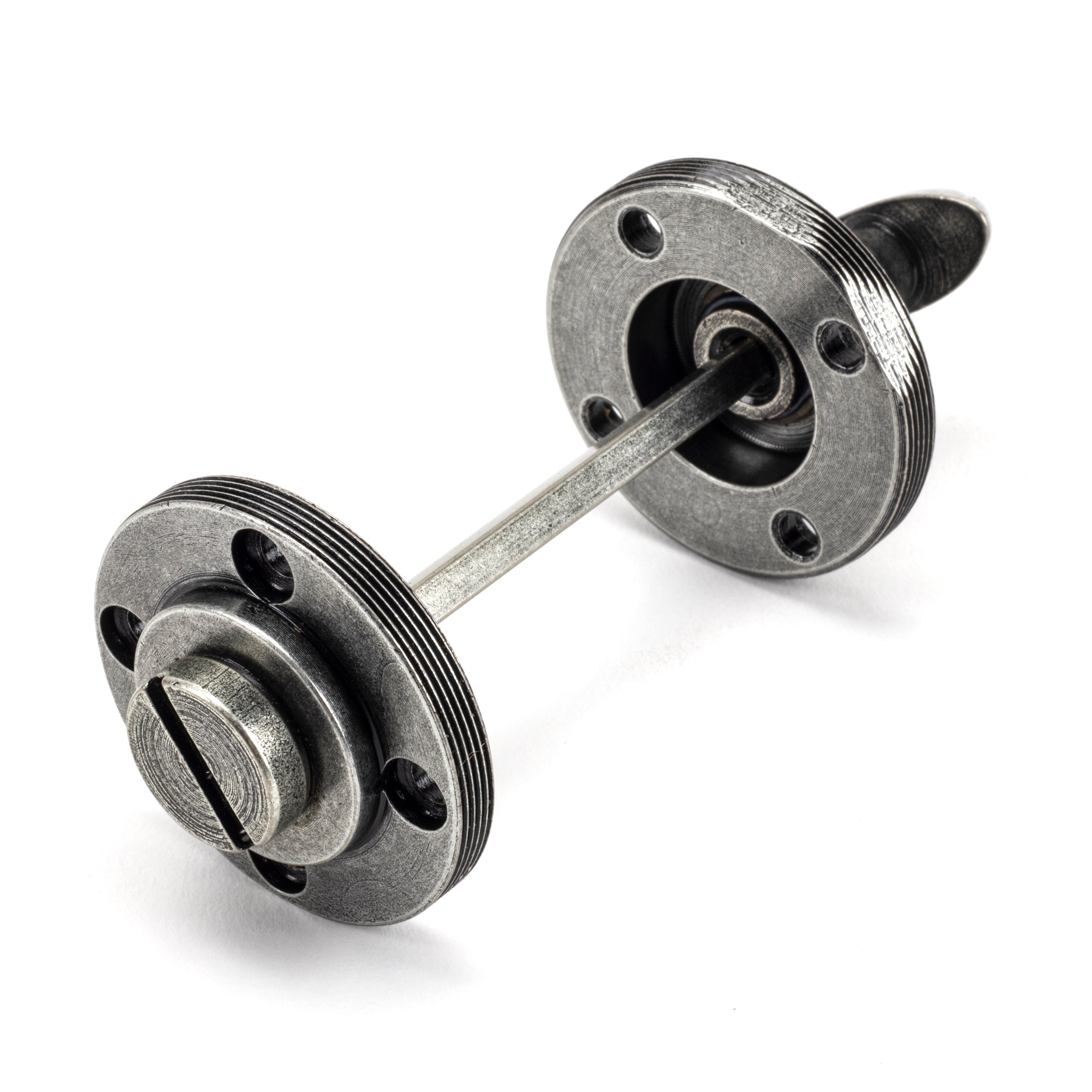 Pewter Round Thumbturn Set (Beehive) | From The Anvil-Thumbturns-Yester Home