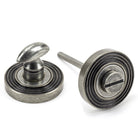 Pewter Round Thumbturn Set (Beehive) | From The Anvil-Thumbturns-Yester Home