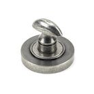 Pewter Round Thumbturn Set (Plain) | From The Anvil-Thumbturns-Yester Home