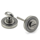 Pewter Round Thumbturn Set (Plain) | From The Anvil - Thumbturns - From The Anvil - Yester Home