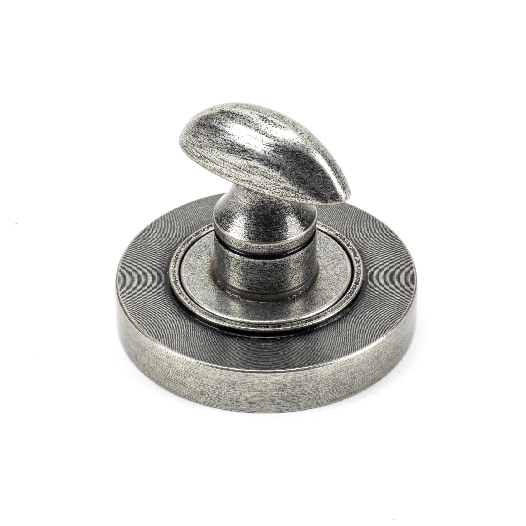 Pewter Round Thumbturn Set (Plain) | From The Anvil - Thumbturns - From The Anvil - Yester Home
