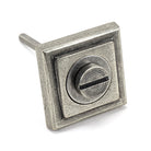 Pewter Round Thumbturn Set (Square) | From The Anvil-Thumbturns-Yester Home