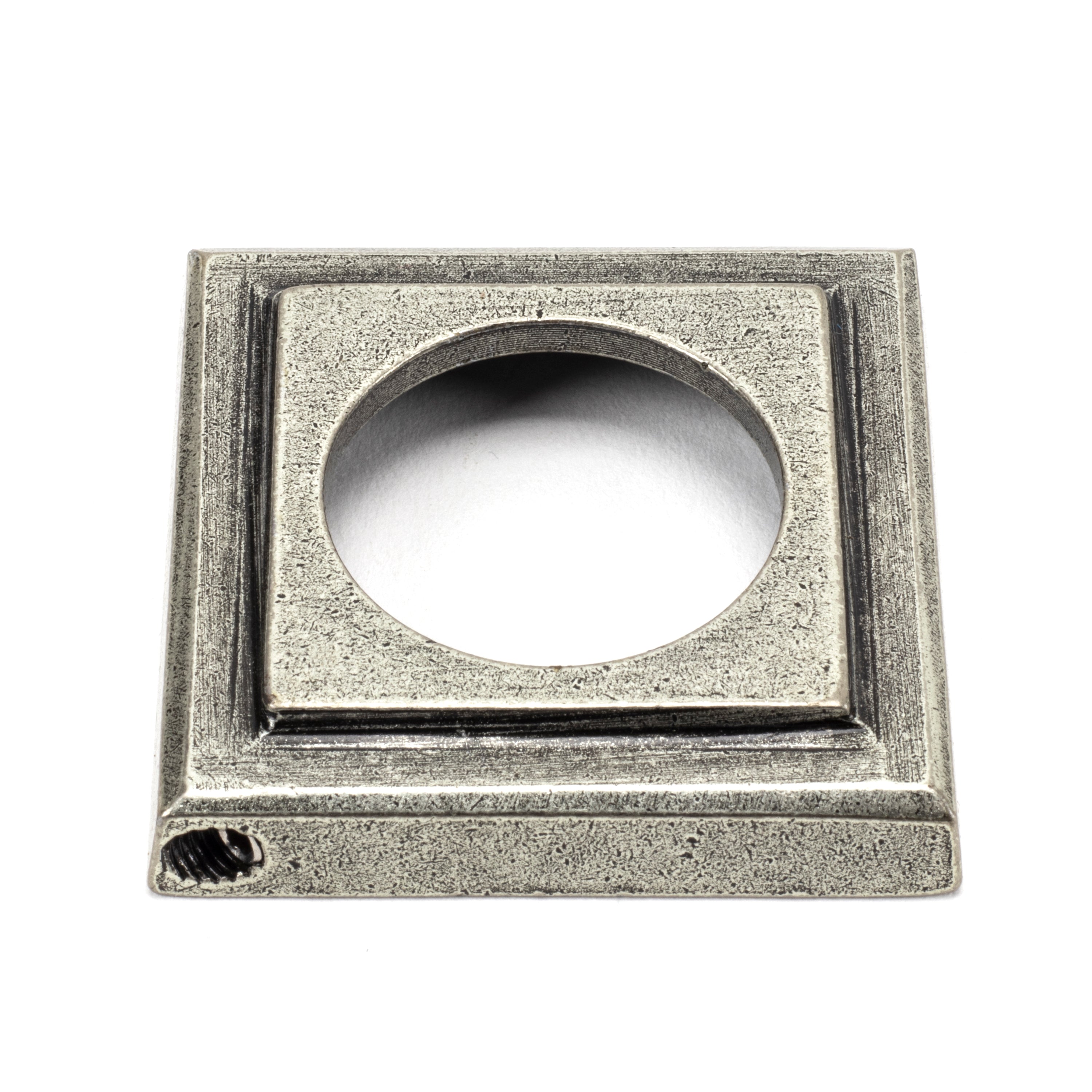 Pewter Round Thumbturn Set (Square) | From The Anvil-Thumbturns-Yester Home