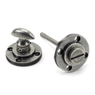 Pewter Round Thumbturn Set (Square) | From The Anvil-Thumbturns-Yester Home