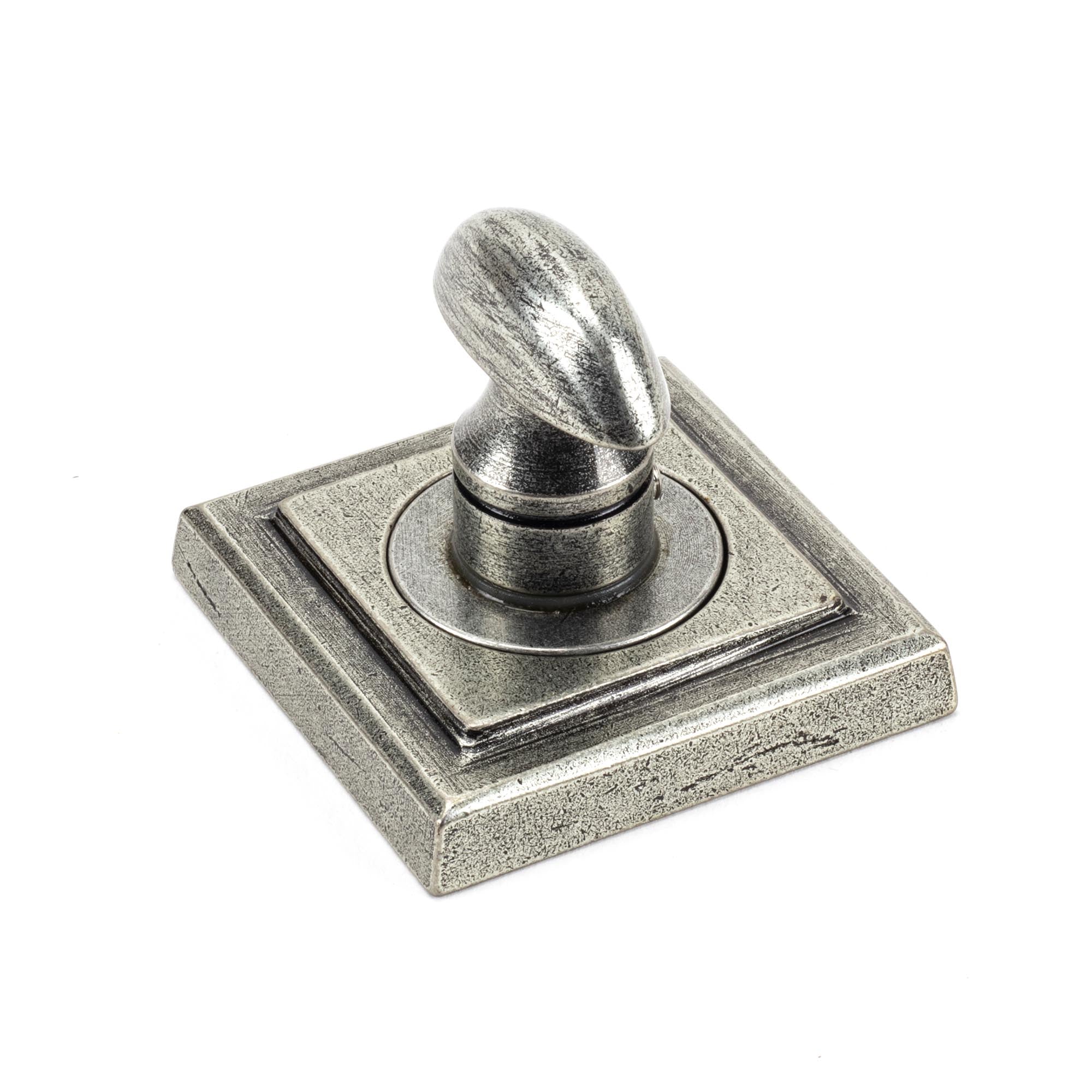 Pewter Round Thumbturn Set (Square) | From The Anvil - Thumbturns - From The Anvil - Yester Home