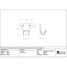 Pewter Sash Lift - Sash Lifts - From The Anvil - Yester Home