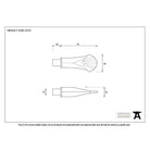 Pewter Shell Curtain Finial (pair) | From The Anvil-Finials-Yester Home