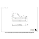 Pewter Shepherd's Crook Curtain Finial (pair) | From The Anvil-Finials-Yester Home
