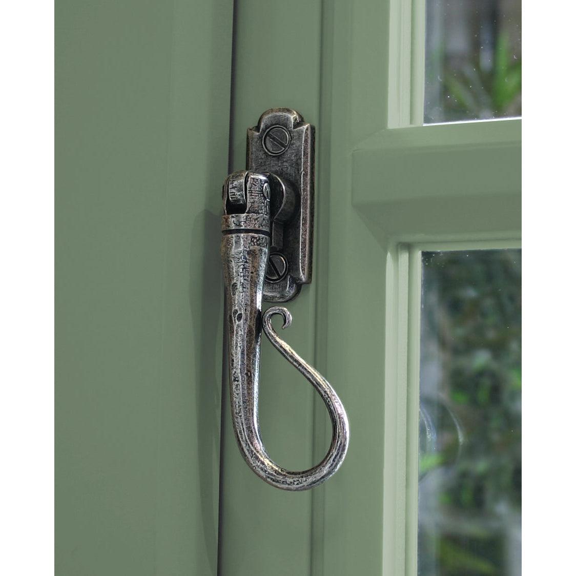 Pewter Shepherd's Crook Espag - RH | From The Anvil-Espag. Fasteners-Yester Home