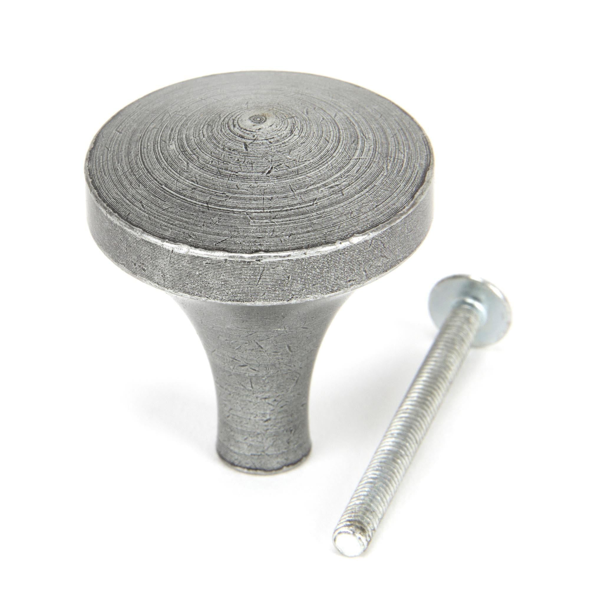 Pewter Shropshire Cabinet Knob - Large | From The Anvil - Cabinet Knobs - From The Anvil - Yester Home