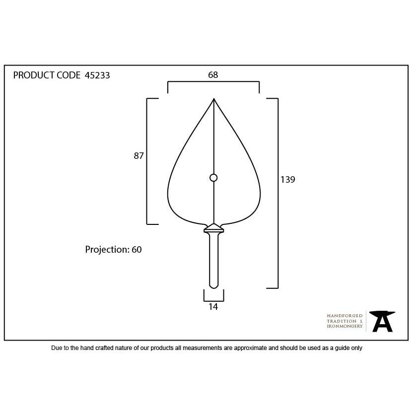 Pewter Shropshire Coat Hook | From The Anvil-Coat Hooks-Yester Home