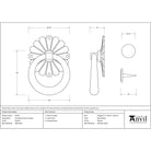 Pewter Shropshire Door Knocker | From The Anvil-Surface Fixed Door Knockers-Yester Home