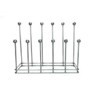 Pewter Six Pair Boot Rack | From The Anvil-Boot Stands & Racks-Yester Home