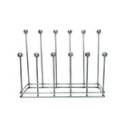 Pewter Six Pair Boot Rack | From The Anvil-Boot Stands & Racks-Yester Home