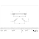 Pewter Slim Sash Pull - Sash Lifts - From The Anvil - Yester Home