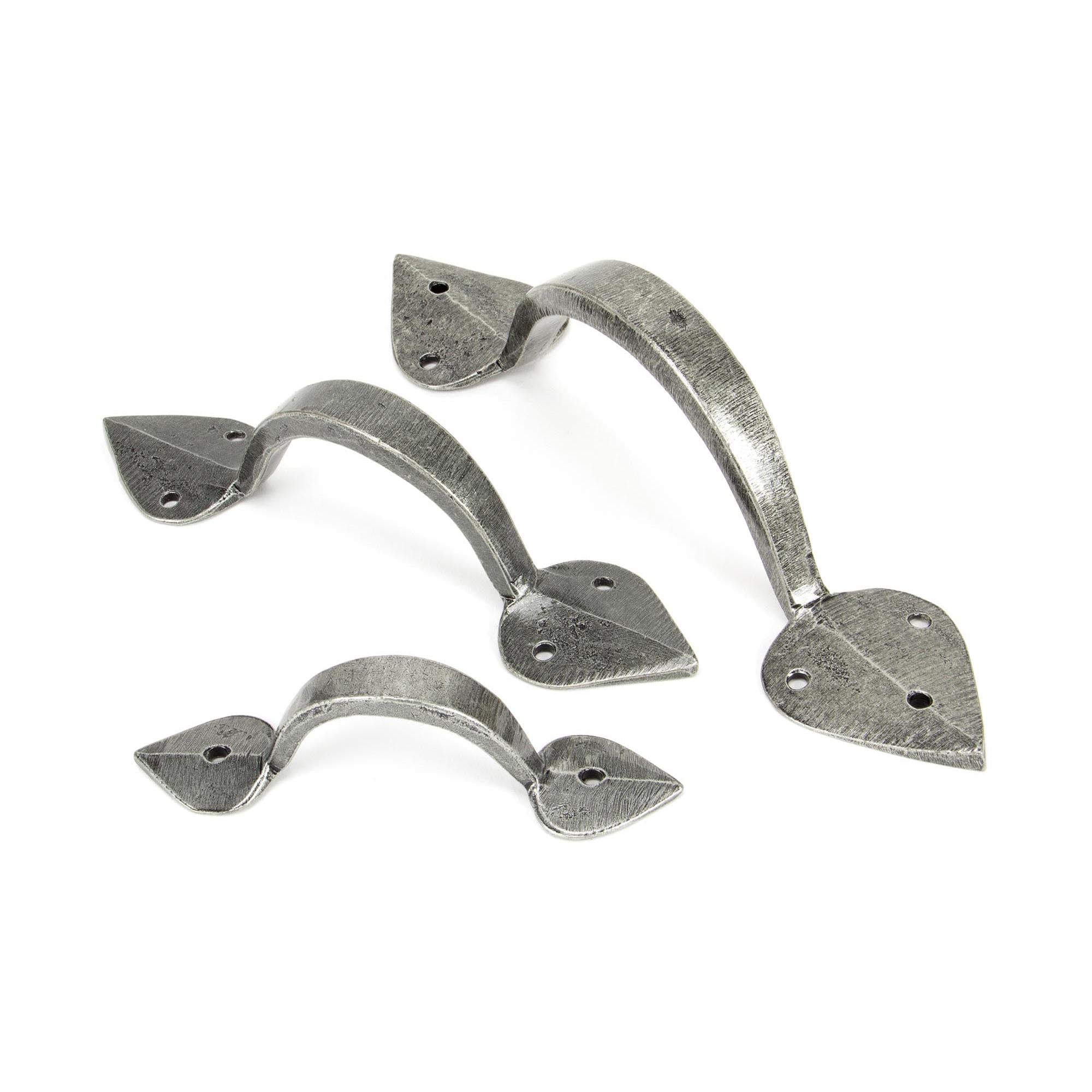 Pewter Small Shropshire Pull Handle | From The Anvil - D Handles - From The Anvil - Yester Home