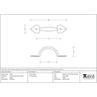 Pewter Small Shropshire Pull Handle | From The Anvil - D Handles - From The Anvil - Yester Home