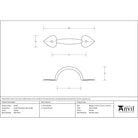 Pewter Small Shropshire Pull Handle | From The Anvil-D Handles-Yester Home