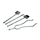 Pewter Spiral Companion Set - Avon Tools | From The Anvil - Fire Companion Set - From The Anvil - Yester Home