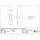 Pewter Square Ended Sash Pulley 75kg - Sash Pulleys - From The Anvil - Yester Home